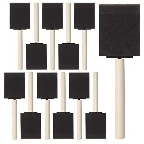 Bates- Foam Paint Brushes, 2 Inch, 16 Pack, Sponge Brushes, Sponge Paint Brush, Foam Brushes for Painting, Foam Brushes for Staining, Paint Sponges, Foam Brushes for Mod Podge Brushes